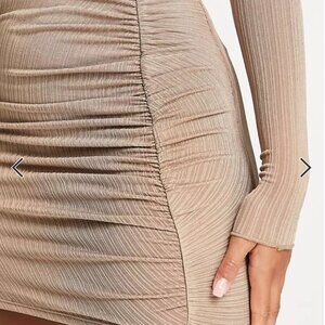 Naked‎ Wardrobe ruched detail mini skirt (s) Long sleeve top (xs)